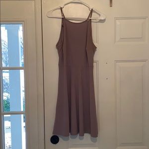 Light purple high neck dress